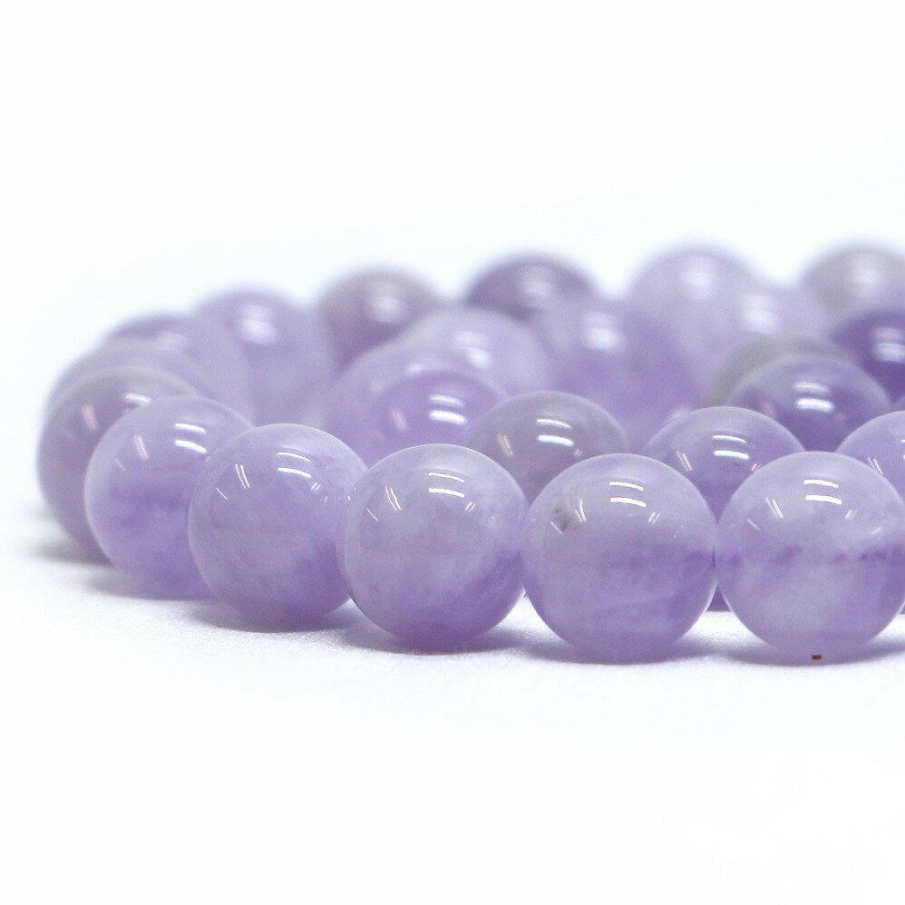 ○1連販売○ラベンダーアメジスト【丸玉】10mm...の商品画像