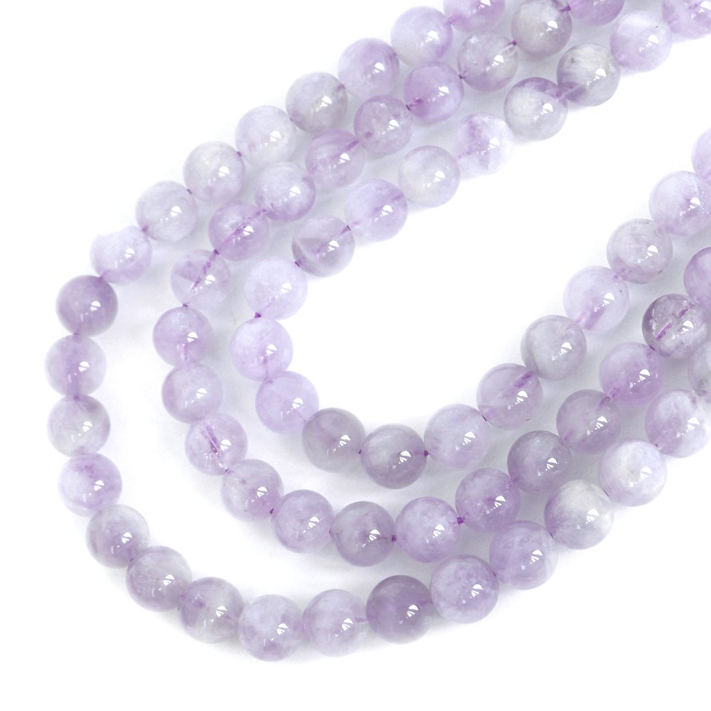 ○1連販売○ラベンダーアメジスト【丸玉】10m...の紹介画像3