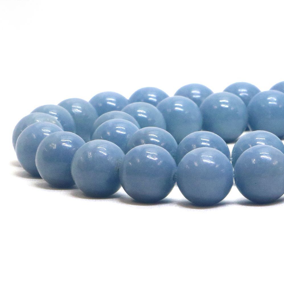 樂天商城 - ○1連販売○エンジェライト【丸玉】12mm【天然石 ビーズ パワーストーン】