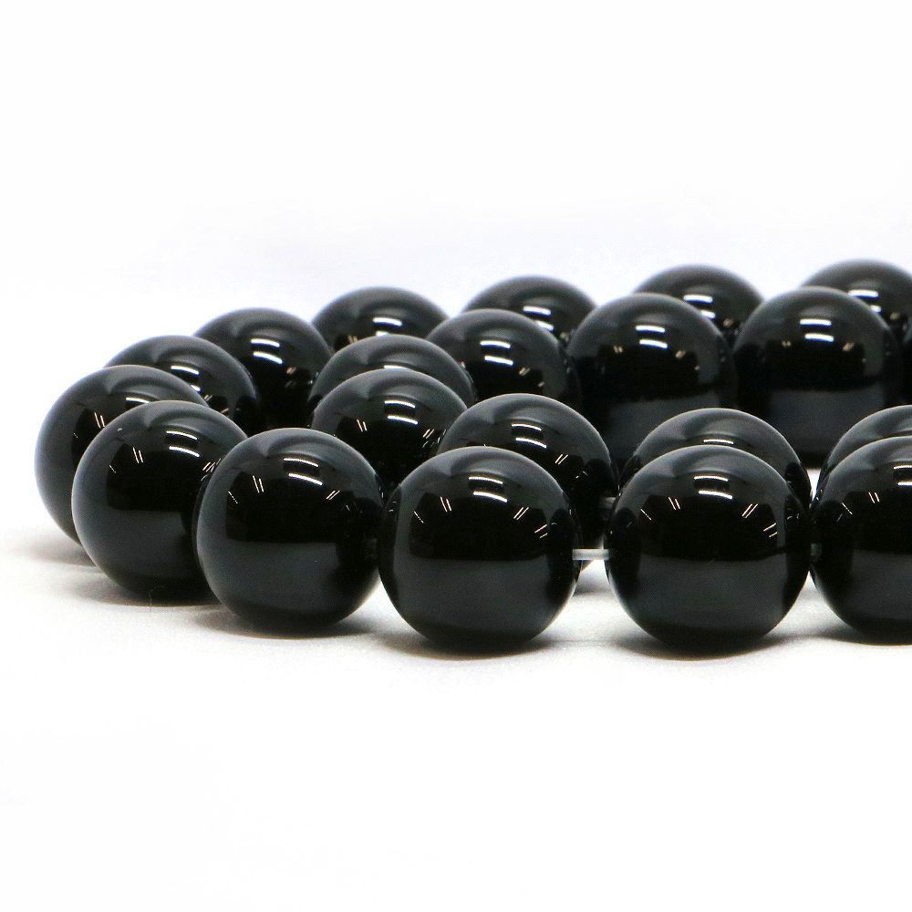 樂天商城 - ○1連販売○オニキス【丸玉】16mm【天然石 ビーズ パワーストーン】