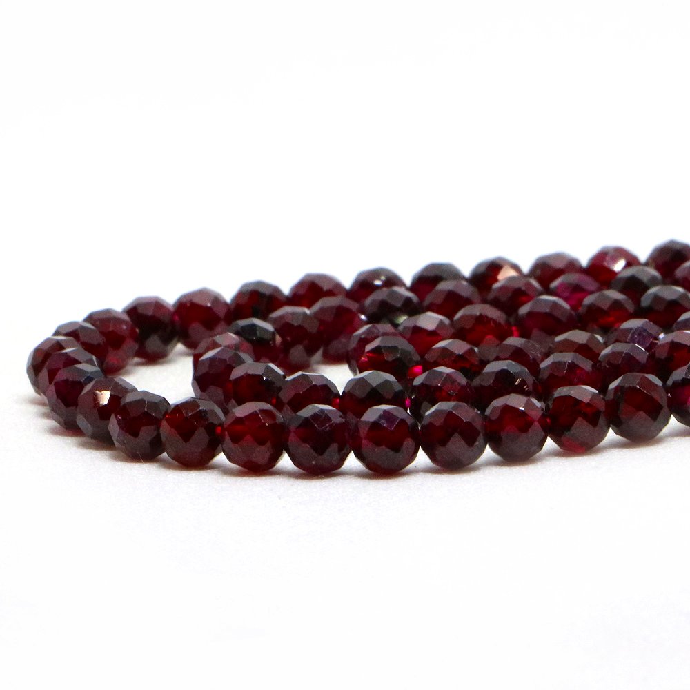 ○1連販売○ガーネット4mm
