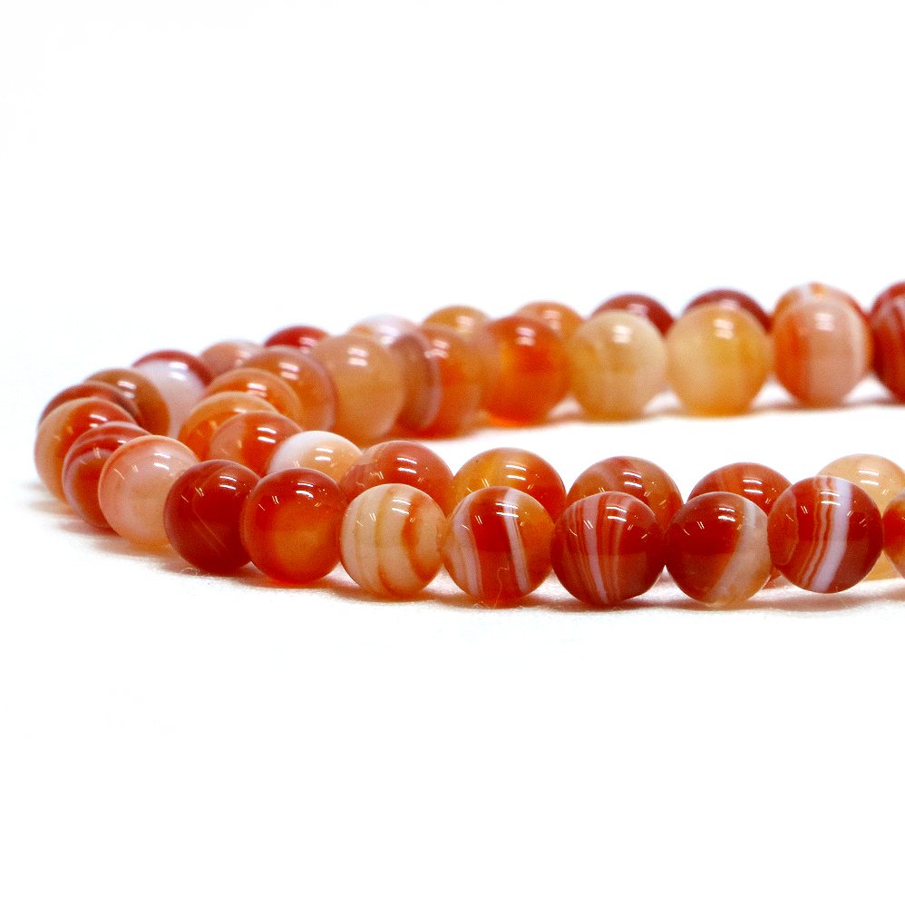 ○1連販売○サードオニキス【丸玉】6mm【天然石 ビーズ パワーストーン】