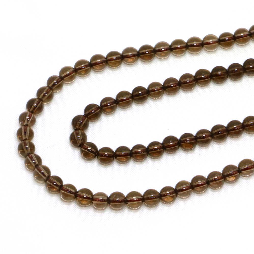 ○1連販売○スモーキークォーツ【丸玉】4mm【...の紹介画像2