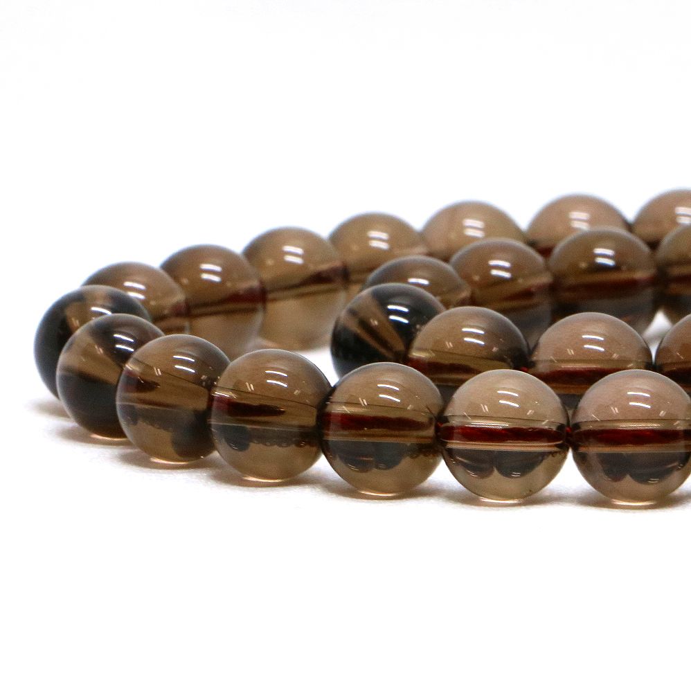 Rakuten - ○1連販売○スモーキークォーツ【丸玉】8mm【天然石 ビーズ パワーストーン】