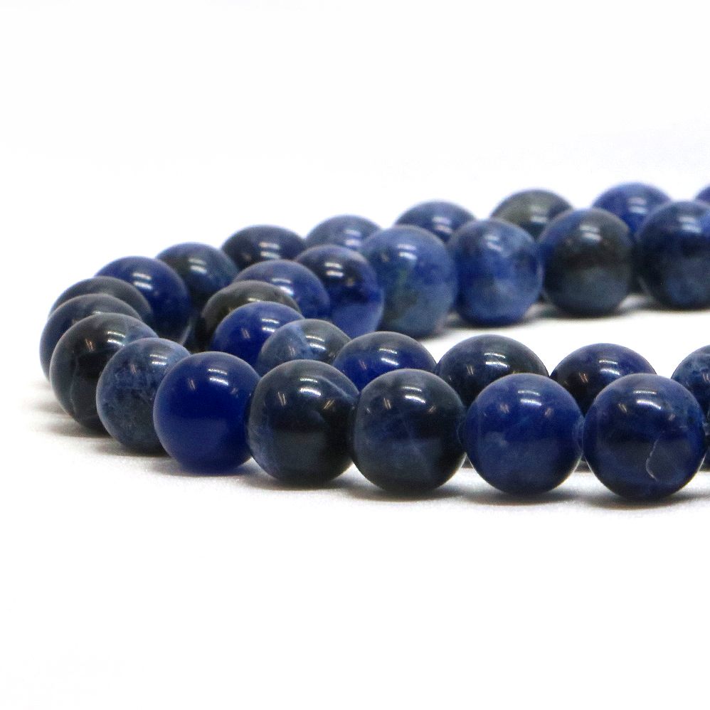 ○1連販売○ソーダライト【丸玉】8mm【天然石 ビーズ パワーストーン】