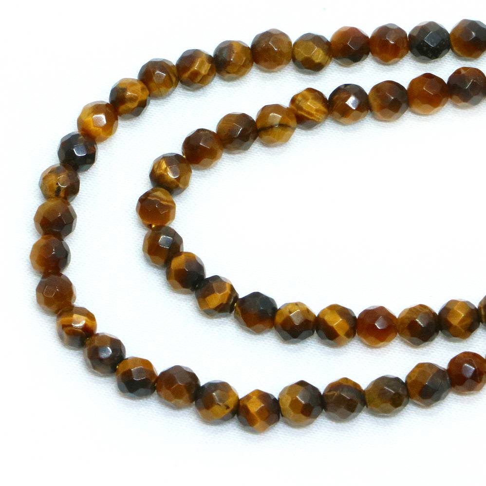 ○1連販売○タイガーアイ【カット】4mm【天然...の紹介画像2