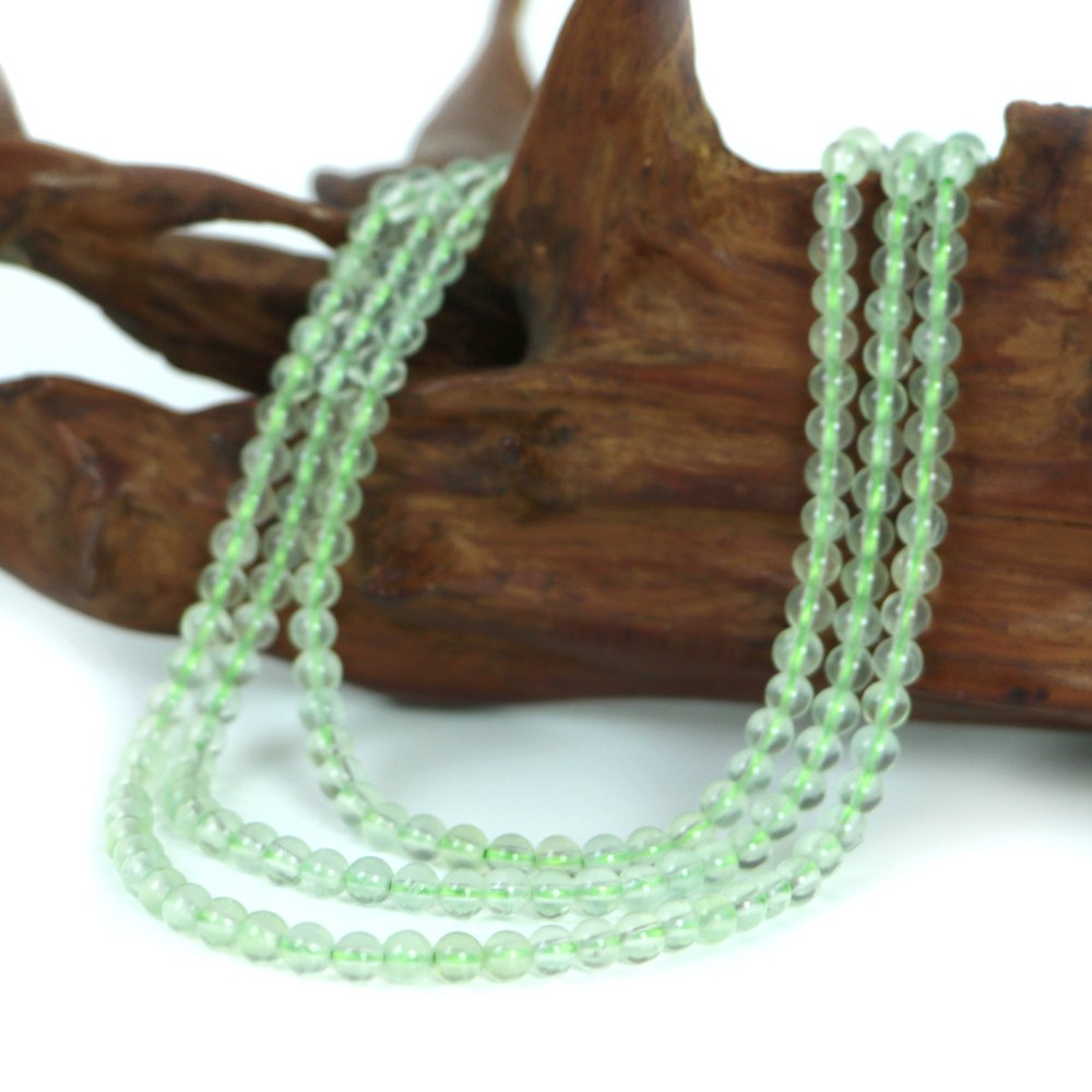 ○1連販売○プレナイト【丸玉】4mm【天然石 ビーズ パワーストーン】