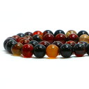 ○1連販売○メノウ(アゲート)【丸玉】8mm【天然石 ビーズ パワーストーン】