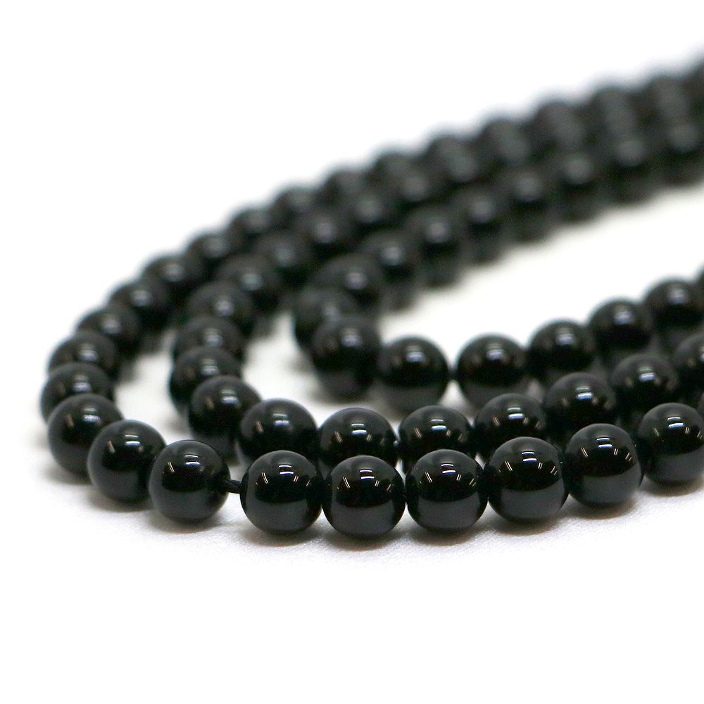 樂天商城 - ○1連販売○モリオン【丸玉】6mm【天然石 ビーズ パワーストーン】