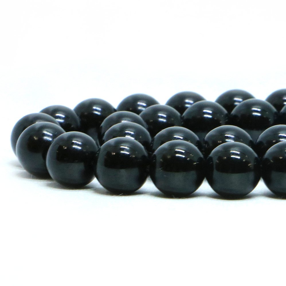 ○1連販売○モリオン【丸玉】10mm【天然石 ビーズ パワーストーン】