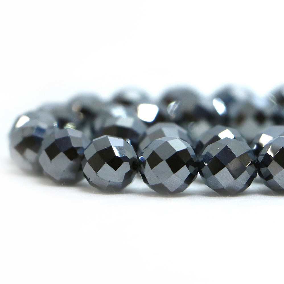 ○1連販売○テラヘルツ【カット】10mm【天然石 ビーズ パワーストーン】