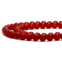 ○1連販売○レッドアゲート【丸玉】6mm【天然石 ビーズ パワーストーン】