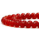 ○1連販売○レッドアゲート【丸玉】8mm【天然石 ビーズ パワーストーン】
