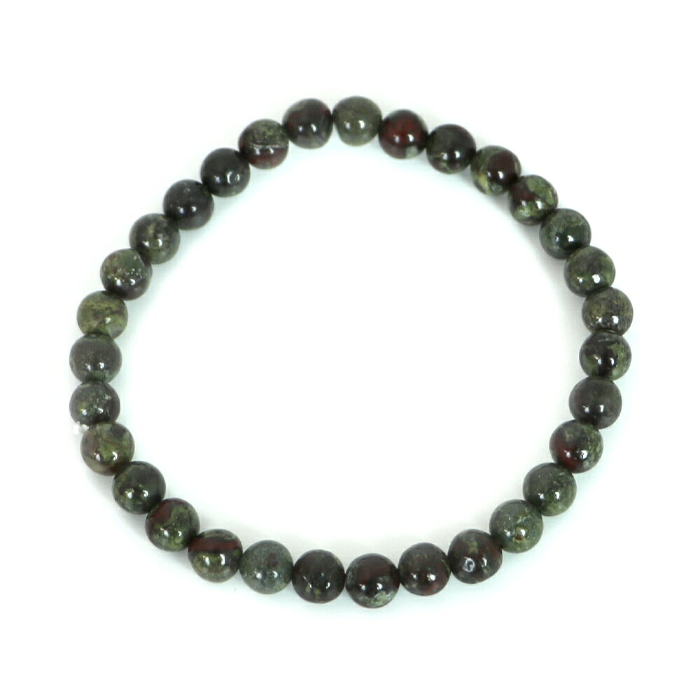 ドラゴンブラッドジャスパー 【丸玉】6mm 数珠 天然石 ブレスレット パワーストーン ブレス お守り 選べるサイズ