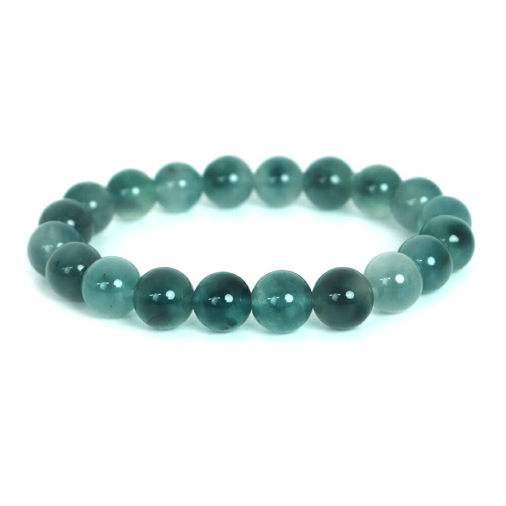 【ビーズサイズ】10mm 【腕回りサイズ】ご自身の腕回りサイズを計測いただき、ブレスレットサイズ（内径）からお選びください ＊ブレスレットサイズ（内径）は腕回りサイズ+1cmがおすすめのサイズとなります 【形】丸玉 ＊ビーズサイズは0.5mm前後の誤差がある場合がございます 【商品説明】 カラージェードの単連ブレスレットになります こちらの商品ではニュージェード、軟玉（なんぎょく）を紹介させていただきます 中国では翡翠の腕輪などは先祖から受け継がれるほど高価で神聖に扱われる品であります その天然石の材質は本翡翠でジェダイトジェードといい硬玉（こうぎょく）ともいわれます 発見当時はビルマ（現在のミャンマー）で鮮やかなグリーン調の透明度の高いものは大変希少価値も高く一粒でも高額なものとなります 本商品のニュージェードは中国では通称、玉（ぎょく）といわれ、サーペンティンの一種となります ジェードという同じようなネーミングで真逆の価値観の天然石ですが加工も容易でカラーバリエーションも大変豊富にそろうことから カジュアルなアクセサリービーズとして幅広く利用されております ※商品ページ画像最後の2枚は当店取り扱いのビーズとなります ご注文後当店作成担当スタッフがビーズよりブレスレットを作成させていただきます （不良品以外の返品交換はお受けできませんので予めご了承の程お願いいたします） 【パワーストーンとして】 機転が働き、多くの知恵を授け、学業成就・商売繁盛のお守りに良いといわれます 【配送につきまして】 ●メール便：送料250円（お買い物合計金額3,000円以上で1通分送料無料） ・ヤマト運輸ネコポスでのお届けとなります ・宅配便同様のお届け日数（翌日?3日程度での配達）＊一部地域を除く ・ご自宅のポストへのお届けとなります（ご登録のお名前がポストへ記載があることをご確認お願い致します） ・大きさ（上限A4サイズ）：縦31.2cm、横22.8cm、厚さ2.5cm、重さ1kg以内 ※後払い（商品到着後コンビニなどでのお支払い）はご利用頂けます ※代引き決済はできません ※配送日時指定不可 ※発送後の住所変更はできませんので予めご注意ください ※商品紛失などの補償は基本的にございません ●宅配便：送料は配達地域によって異なります（お買い物合計金額3,980円以上で送料無料） ・佐川急便でのお届けとなります ・ドライバーによる手渡しでのお届け ・代引き決済はドライバーへ代金のお支払が可能となります （代引き手数料330円） ・配送日時指定可能 ※初回お届けより1週間以上お受け取りになられない場合は持ち戻りとなり返送となります 返送による送料は運送会社の定価送料を実費ご負担いただくことになりますので 予めご注意くださいますようお願い申し上げます ※当店の判断で日本郵便（レターパック）で発送させていただく場合もございます 予めご了承のほどお願い申し上げます　