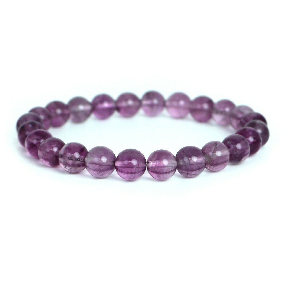 ピンク フローライト【丸玉】8mm 数珠 天然石 ブレスレット パワーストーン ブレス お守り 選べるサイズ
