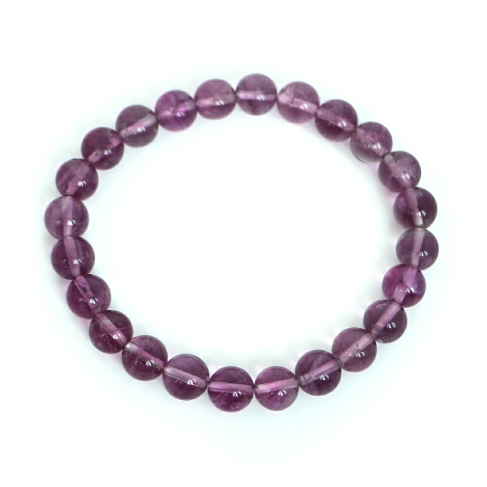 ピンク フローライト【丸玉】8mm 数珠 天然石 ブレスレット パワーストーン ブレス お守り 選べるサイズ