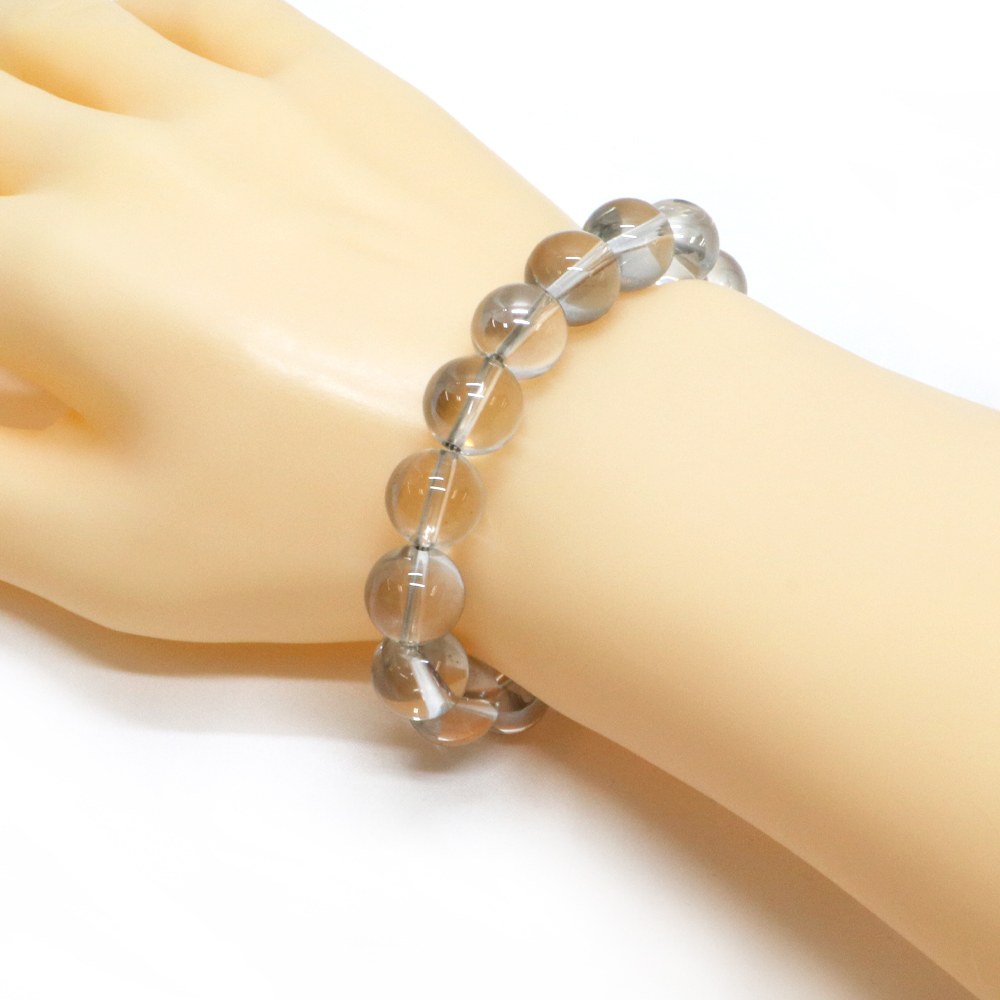 シルバーオーラクリスタル【丸玉】12mm 数珠 天然石 ブレスレット パワーストーン ブレス お守り 選べるサイズ