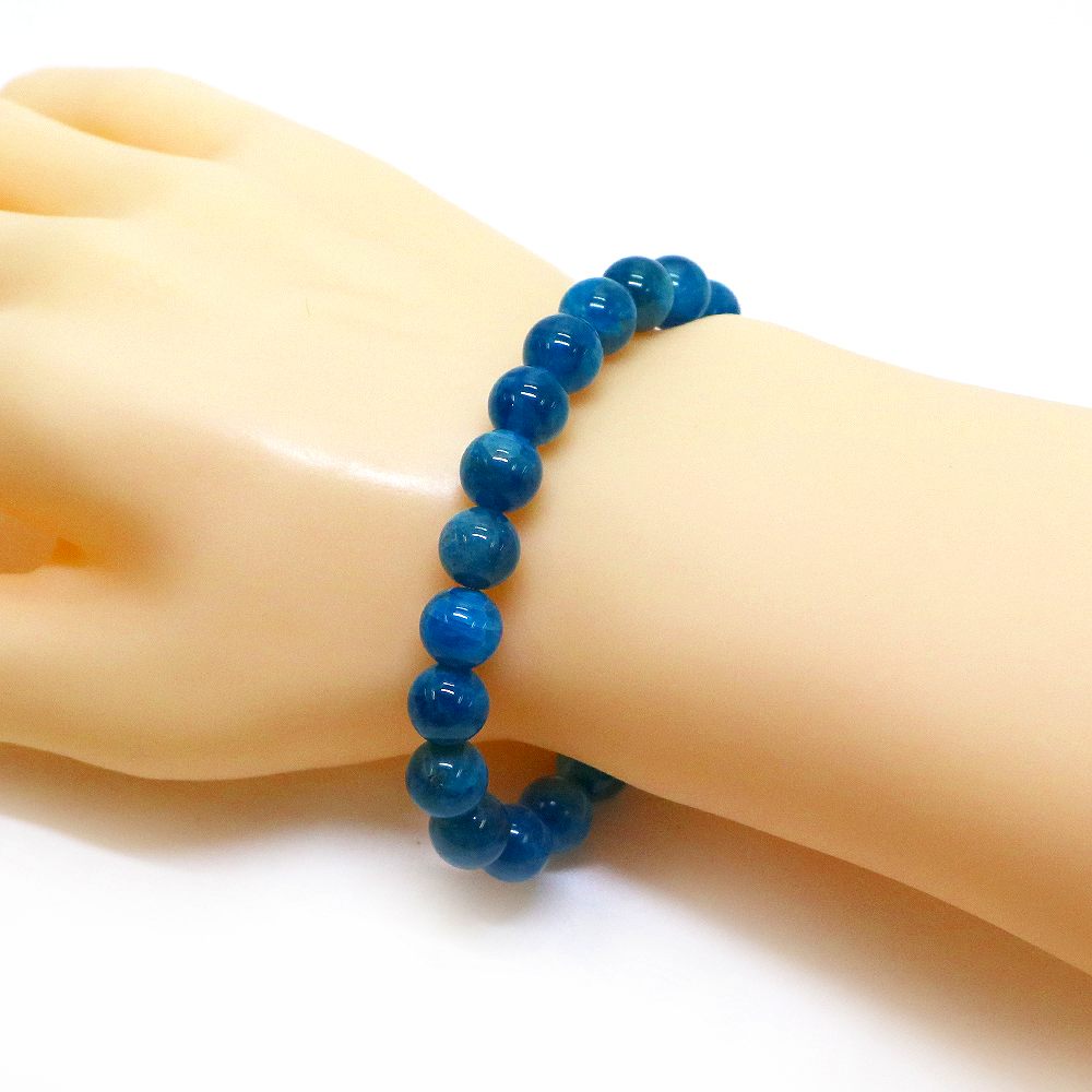 アパタイト【丸玉】10mm 数珠 天然石 ブレスレット パワーストーン ブレス お守り 選べるサイズ