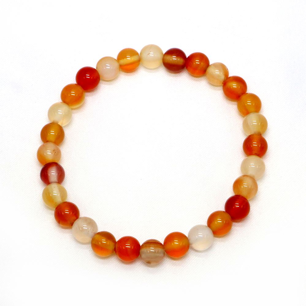 カーネリアン【丸玉】6mm 数珠 天然石 ブレ...の紹介画像2