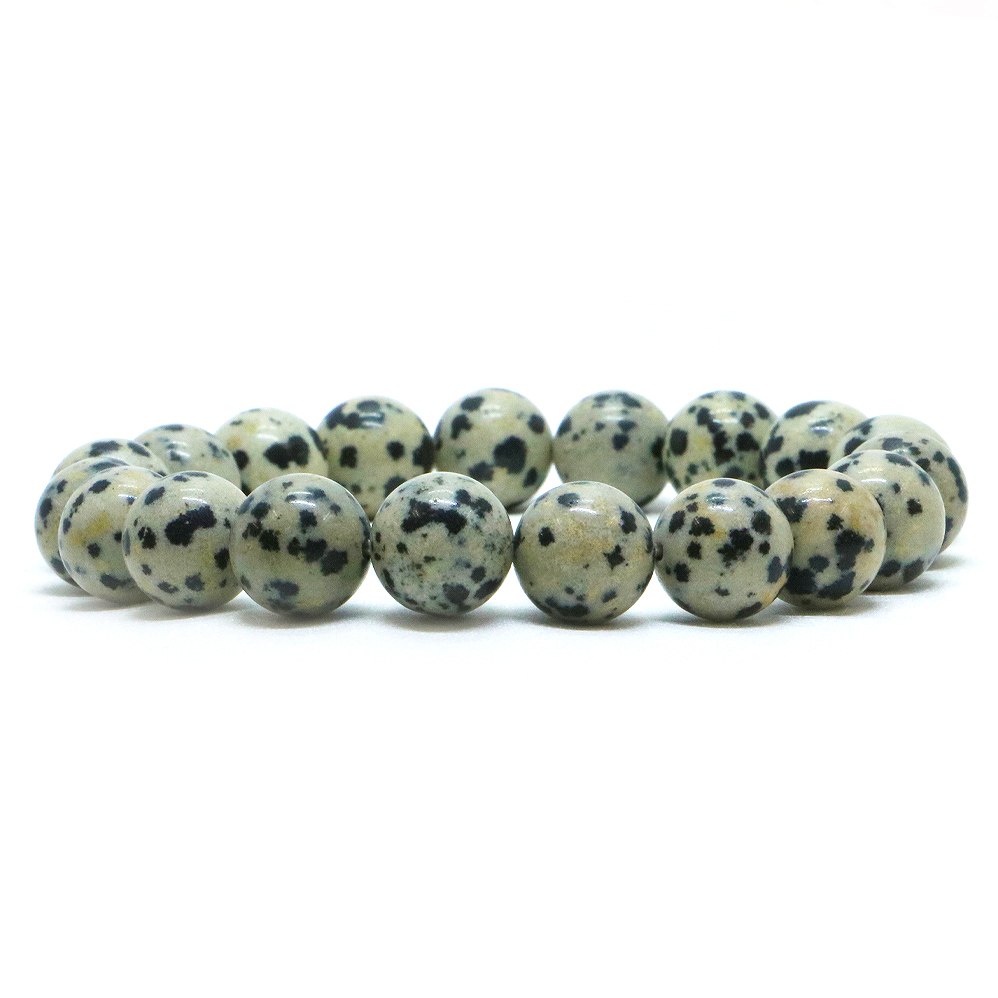 ダルメシアンジャスパー【丸玉】10mm 数珠 天然石 ブレスレット パワーストーン ブレス お守り 選べるサイズ