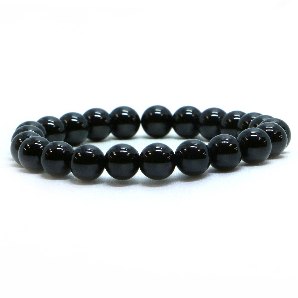 ブラックスピネル【丸玉】8mm 数珠 天然石 ブレスレット パワーストーン ブレス お守り 選べるサイズ