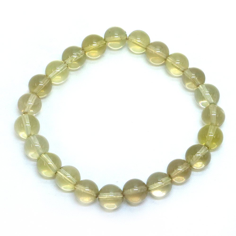 レモンクォーツ【丸玉】8mm 数珠 天然石 ブレスレット パワーストーン ブレス お守り 選べるサイズ