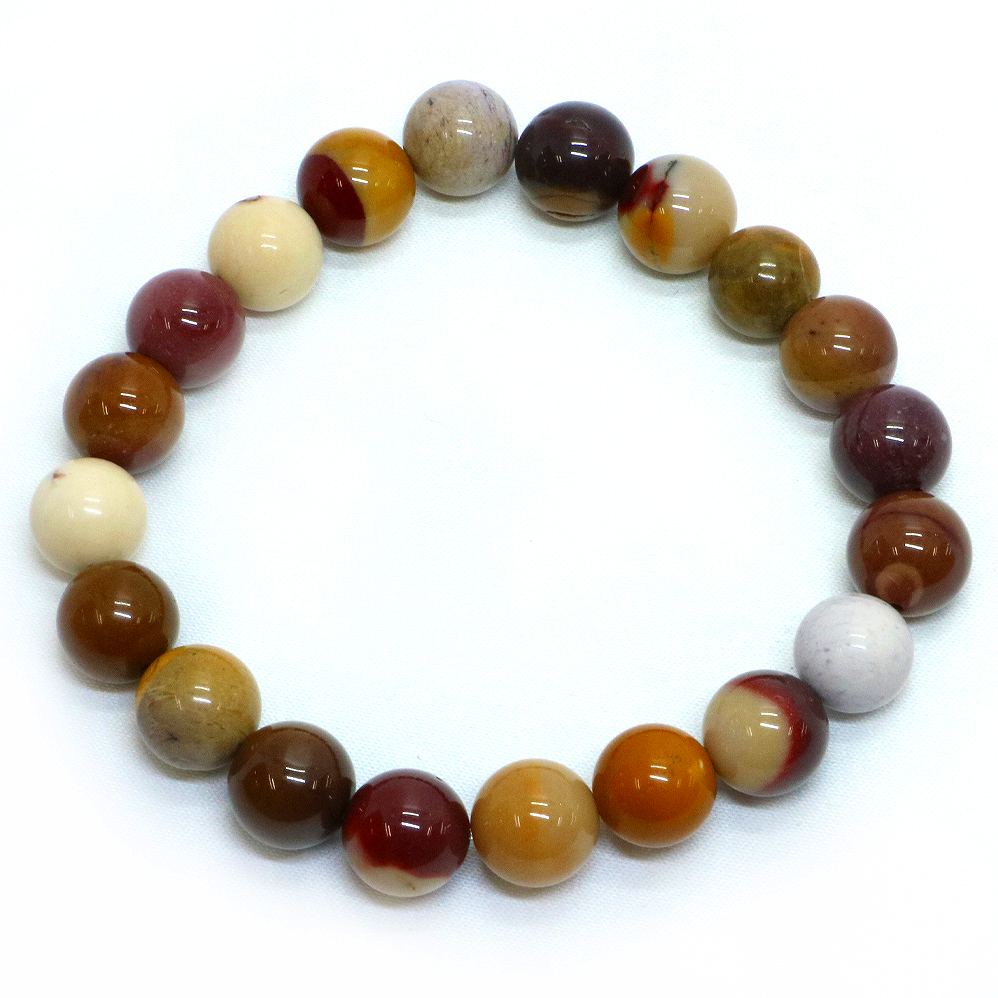 ムーカイト ムーアカイト モッカイト【丸玉】10mm 数珠 天然石 ブレスレット パワーストーン ブレス お守り 選べるサイズ