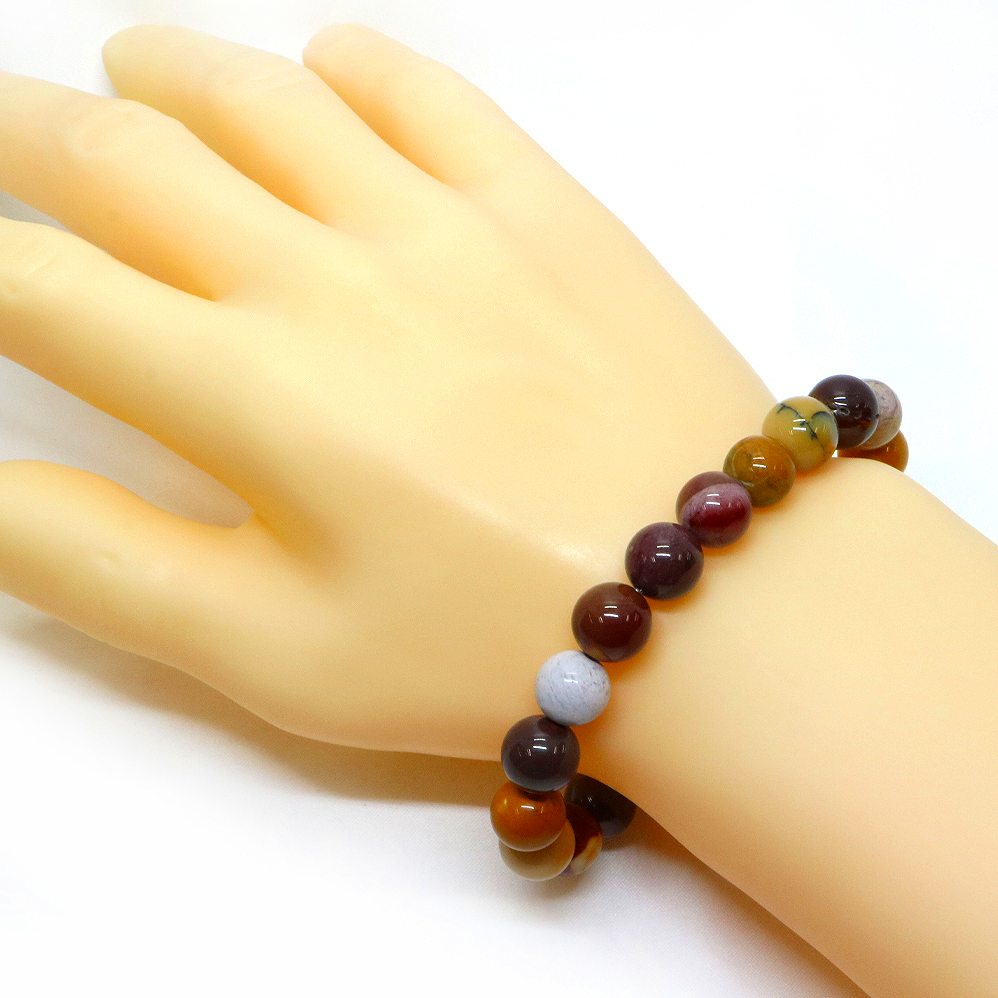 ムーカイト ムーアカイト モッカイト【丸玉】10mm 数珠 天然石 ブレスレット パワーストーン ブレス お守り 選べるサイズ