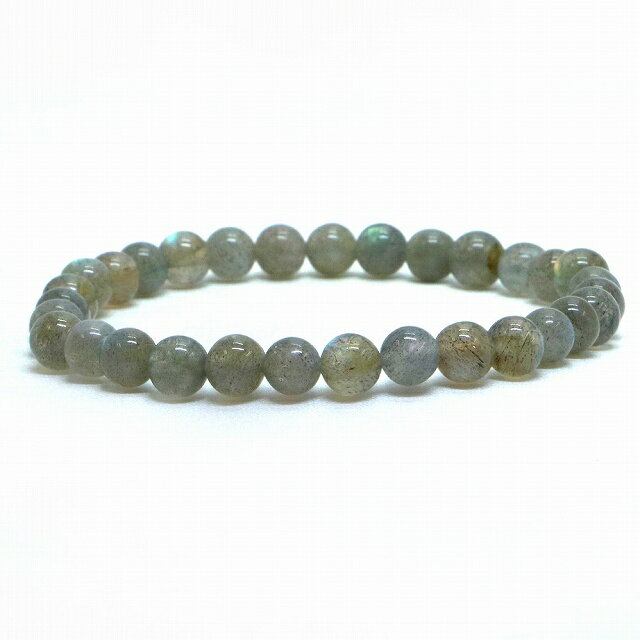 ラブラドライト（濃いめ）【丸玉】6mm 数珠 天然石 ブレスレット パワーストーン ブレス お守り 選べるサイズ