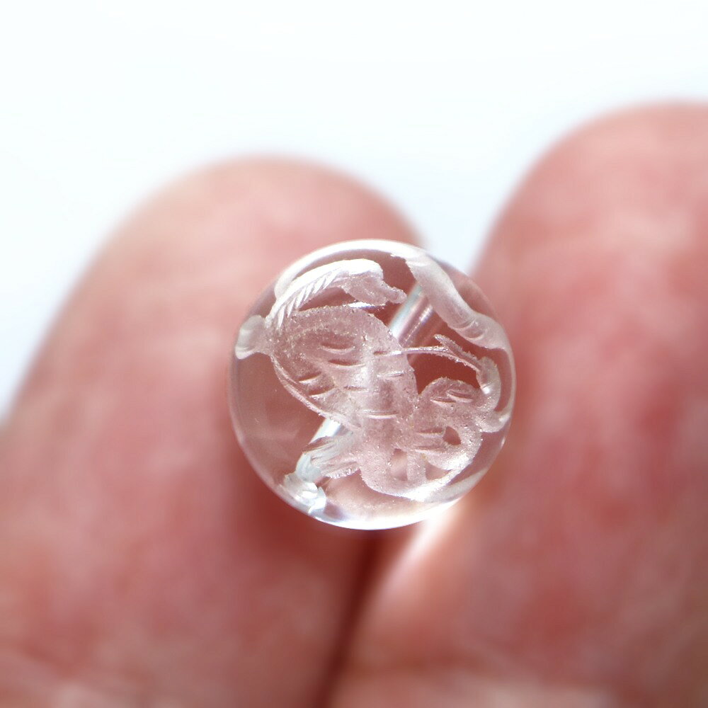 四神水晶 古代玄武 素彫り 12mm【風水・玄武・天然石・パワーストーン】