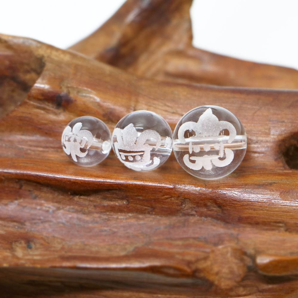 ユリの紋章 リリーフレア 水晶 10mm