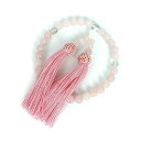 数珠 女性用 紅石英の数珠 ローズク