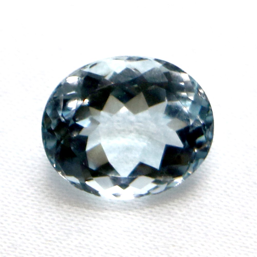 アクアマリン オーバルカット12mm 4.92ct アクワマリン Aquamarine 藍玉 ...