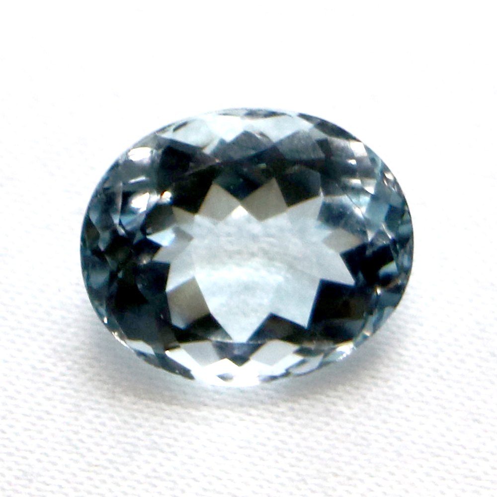 アクアマリン オーバルカット12mm 4.92ct アクワマリン Aquamarine 藍玉 ハイクオリティー ルース 裸石 マクラメ パワーストーン 天然石 アクセサリー ハンドメイド