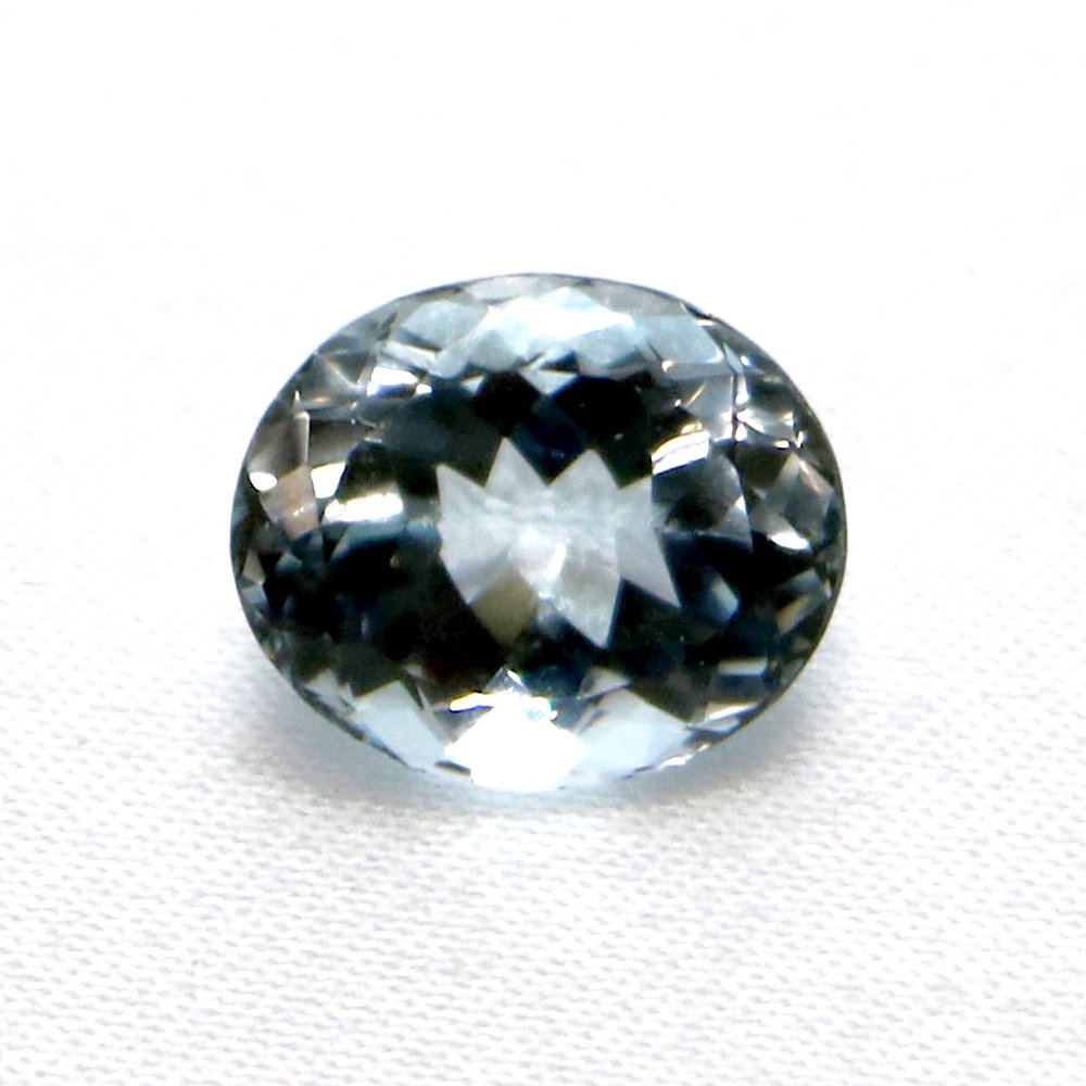 アクアマリン オーバルカット12mm 4.56ct アクワマリン Aquamarine 藍玉 ...