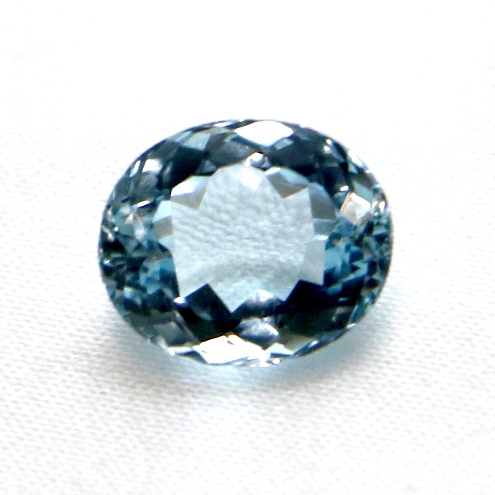 アクアマリン オーバルカット12mm 4.96ct アクワマリン Aquamarine 藍玉 ...