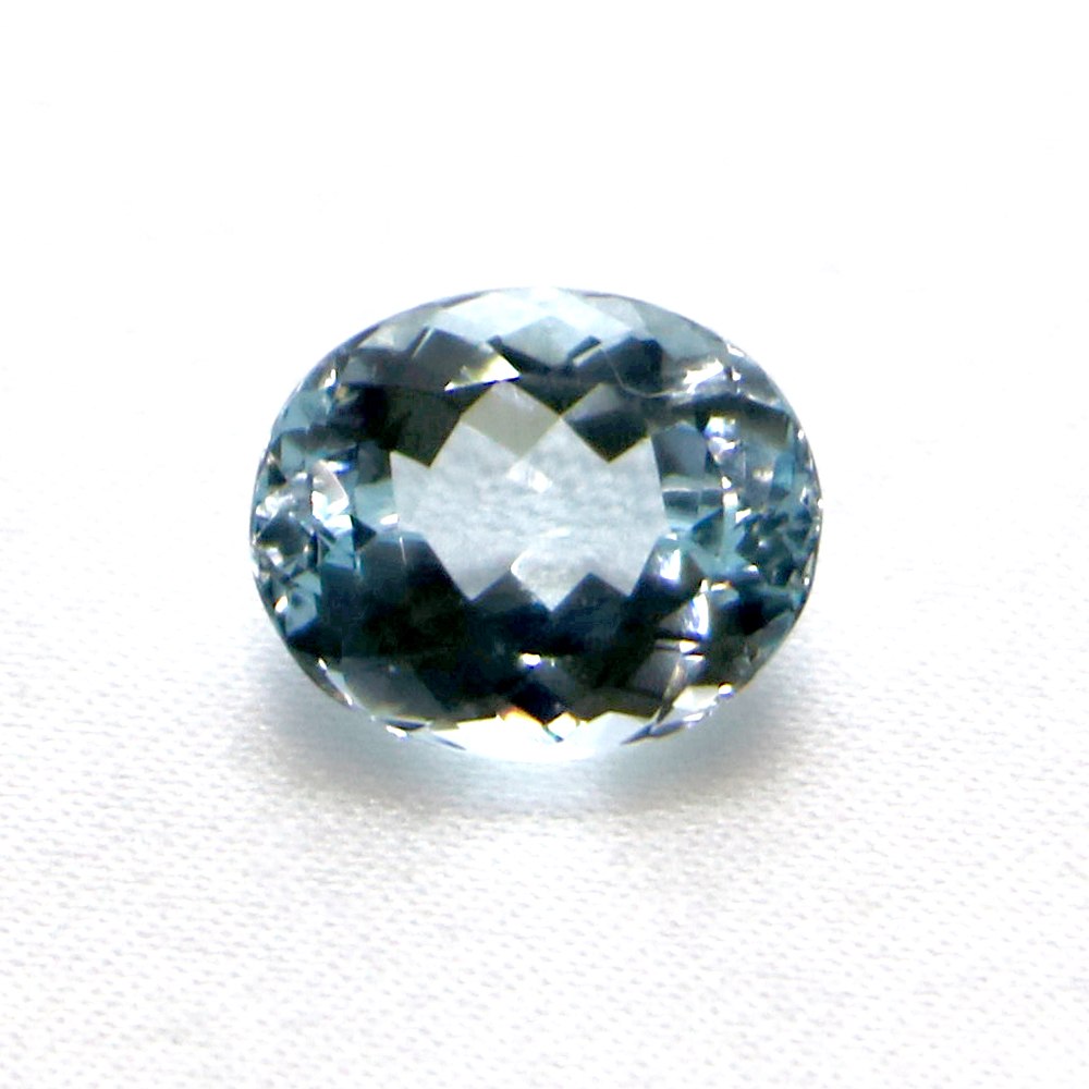 アクアマリン オーバルカット12mm 5.21ct アクワマリン Aquamarine 藍玉 ...