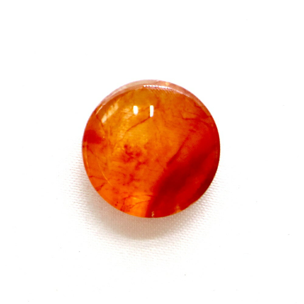 デンドリティッククォーツ レッド コイン16mm 12.86ct デンドリチック Den...