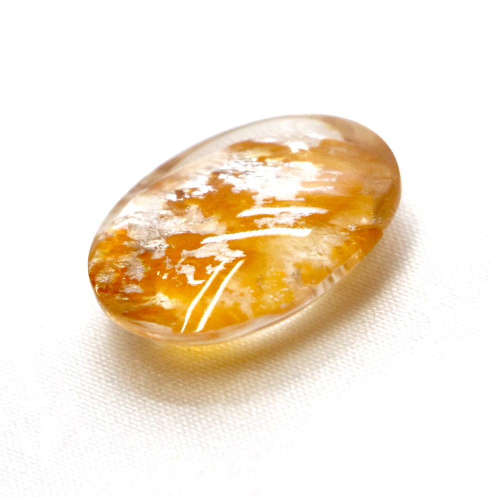 デンドリティッククォーツ レッド オーバル20mm 13.51ct デンドリチック Dendrtic 模樹石 ハイクオリティー ルース 裸石 マクラメ パワーストーン 天然石 アクセサリー ハンドメイド