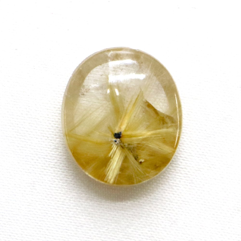 タイチンルチルクォーツ オーバル15mm 9.85ct ルチルレイテッド Taichin ...