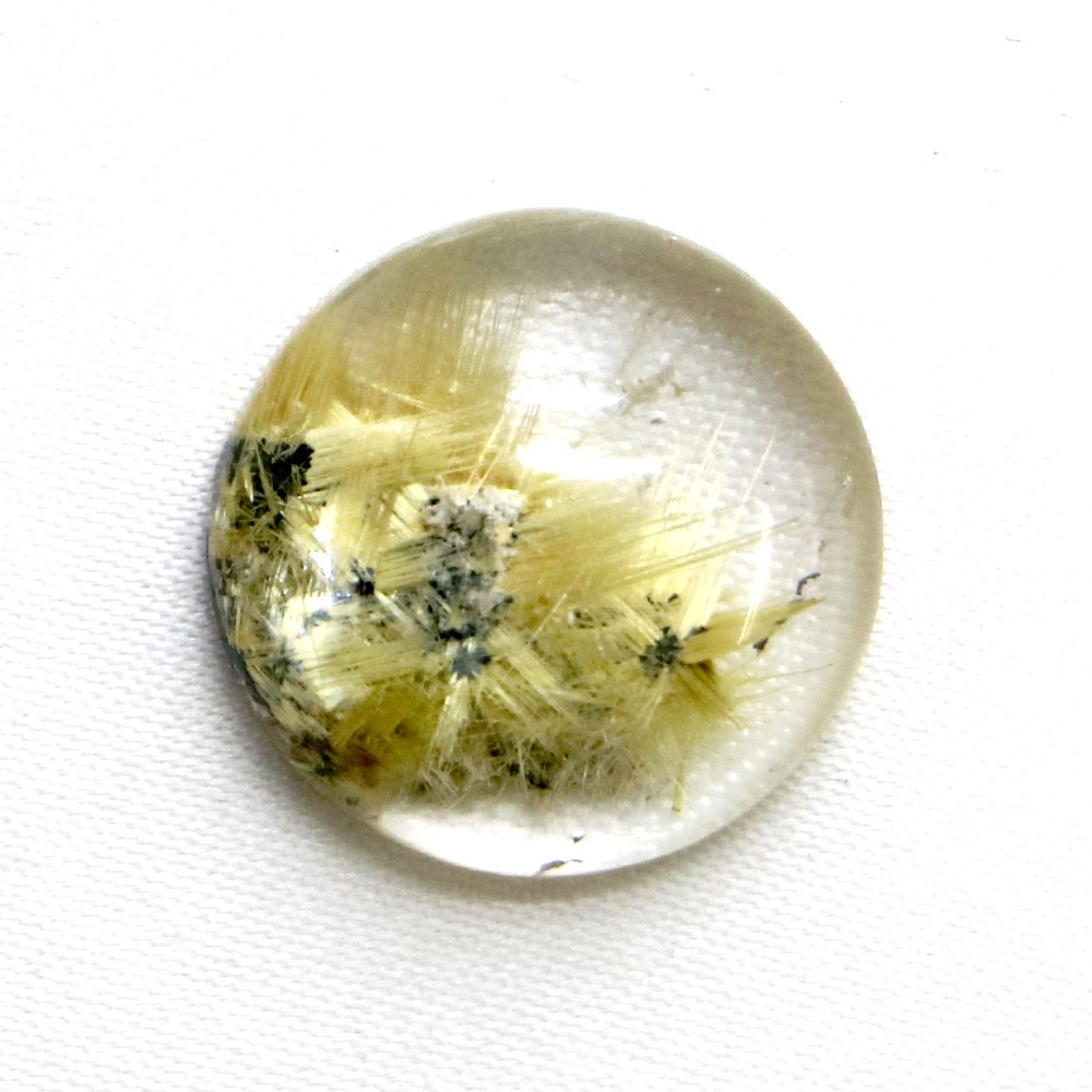 タイチンルチルクォーツ カボション17mm 14.18ct ルチルレイテッド Taichi...