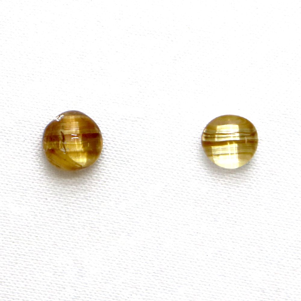 タイチンルチルクォーツ キャッツアイ カボション6mm ルチルレイテッド Ta...