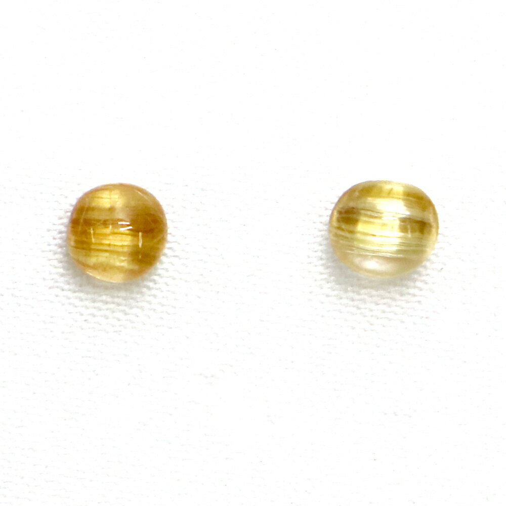 タイチンルチルクォーツ キャッツアイ カボション4mm ルチルレイテッド Ta...