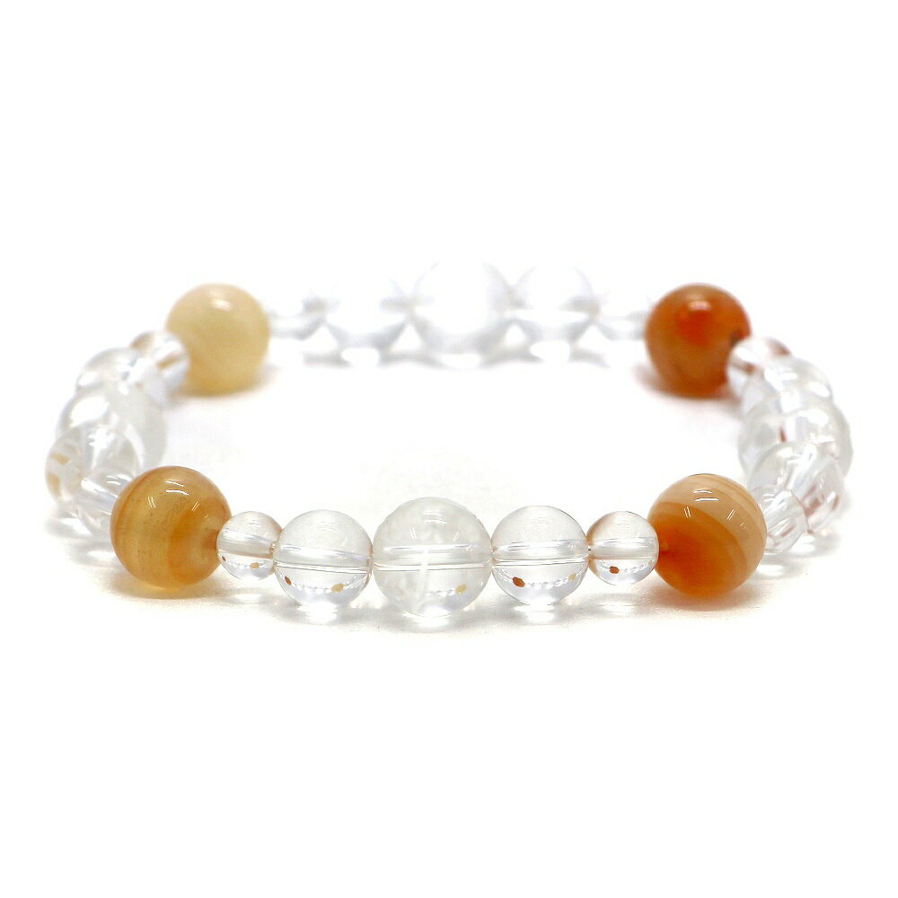 四神相応誕生石ブレスレット8月カーネリアン【天然石ブレス・パワーストーン・Bracelet】