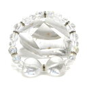 水晶・リボンブレスレット【天然石ブレス・パワーストーン・Bracelet】