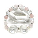 水晶・リボンブレスレット【天然石ブレス・パワーストーン・Bracelet】