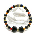 オニキス・リボンブレスレット【天然石ブレス・パワーストーン・Bracelet】