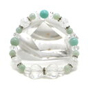 水晶・リボンブレスレット【天然石ブレス・パワーストーン・Bracelet】