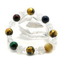 風水四神 オニキス 金塗 ブレスレット【天然石ブレス・パワーストーン・Bracelet】